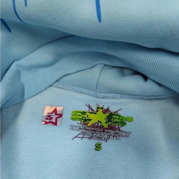 Spyder Men's Light Blue Graphic Hoodie